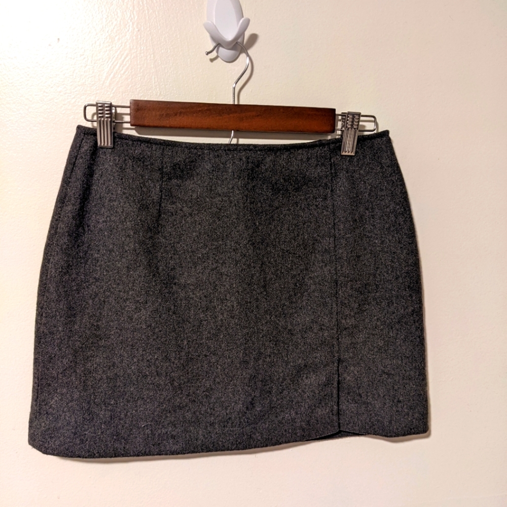 '90s vintage express wool mini skirt